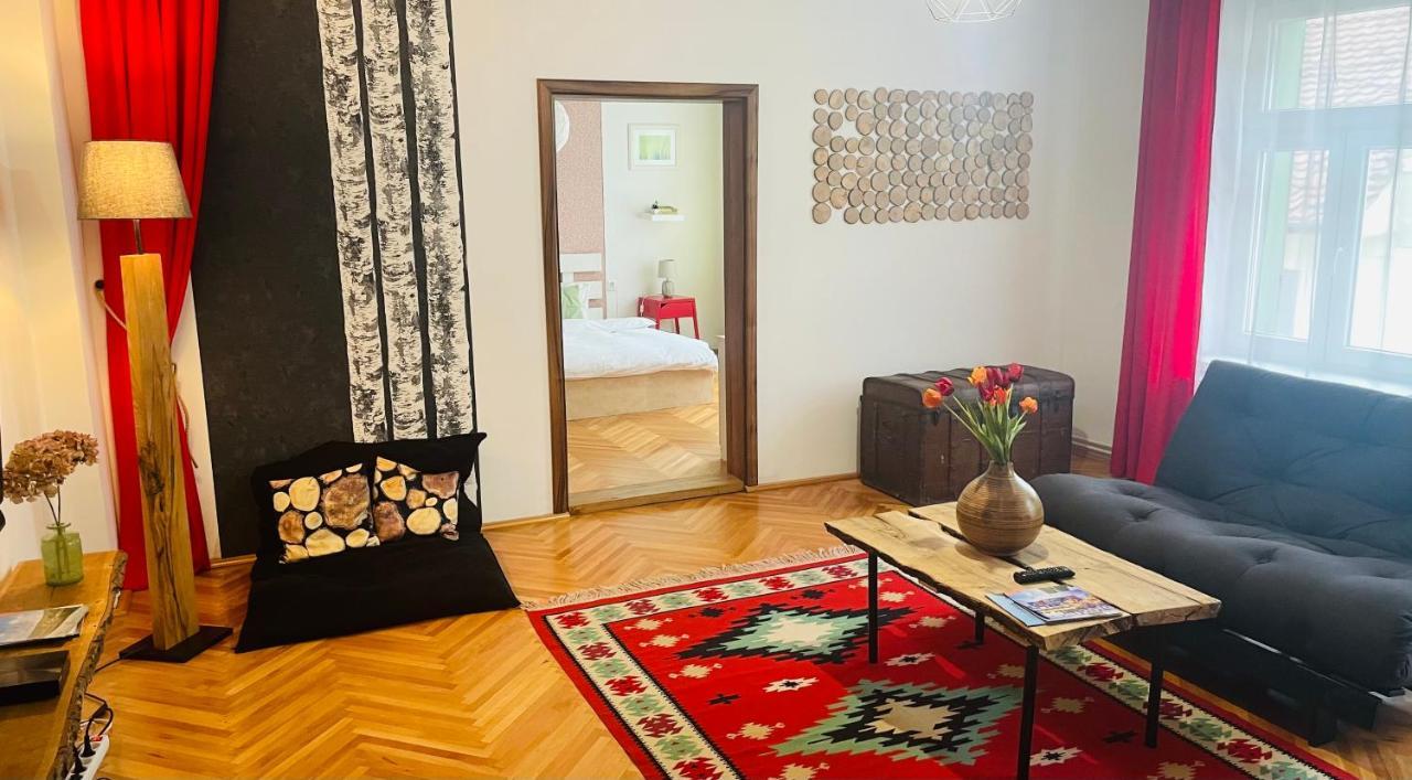 Spacious Stylish Apartment In Old Town Sibiu Eksteriør billede